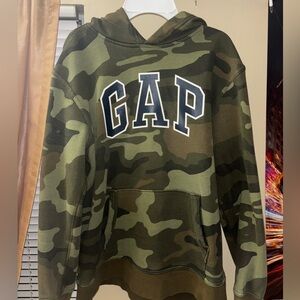 GAP Green Camouflage Hoodie